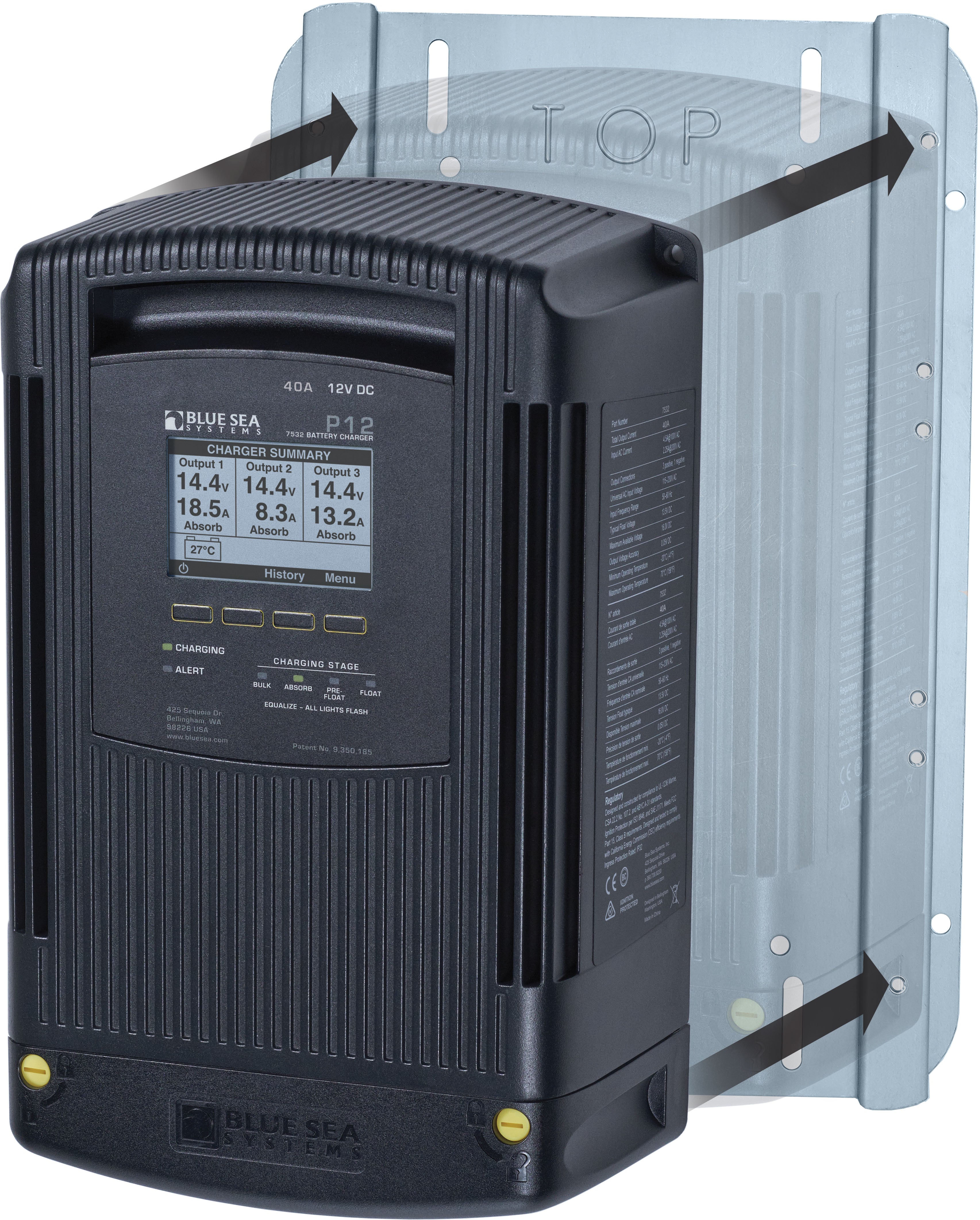 Battery Charger Mounting Adapter 7512