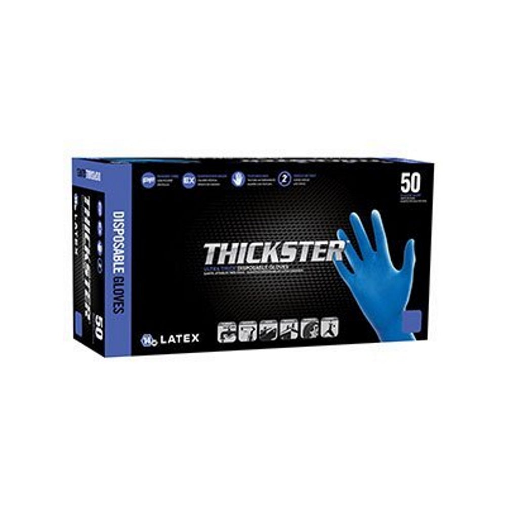SAS Safety Thickster Latex Gloves, Box of 50