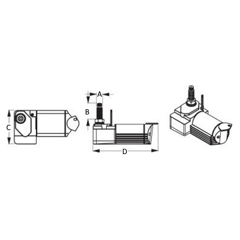 Sea Dog Waterproof Heavy Duty Wiper Motor