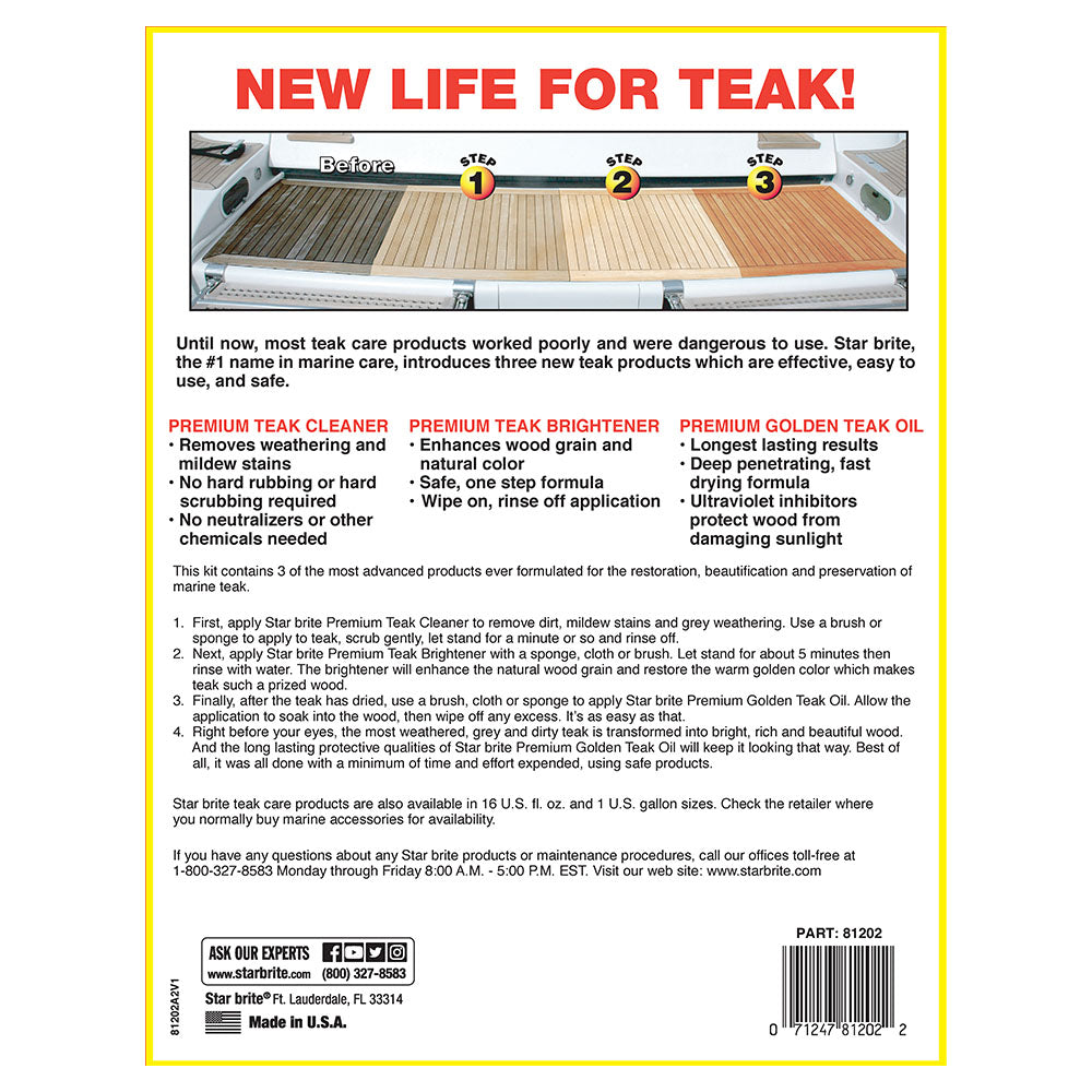 Teak Care Kit, Quart