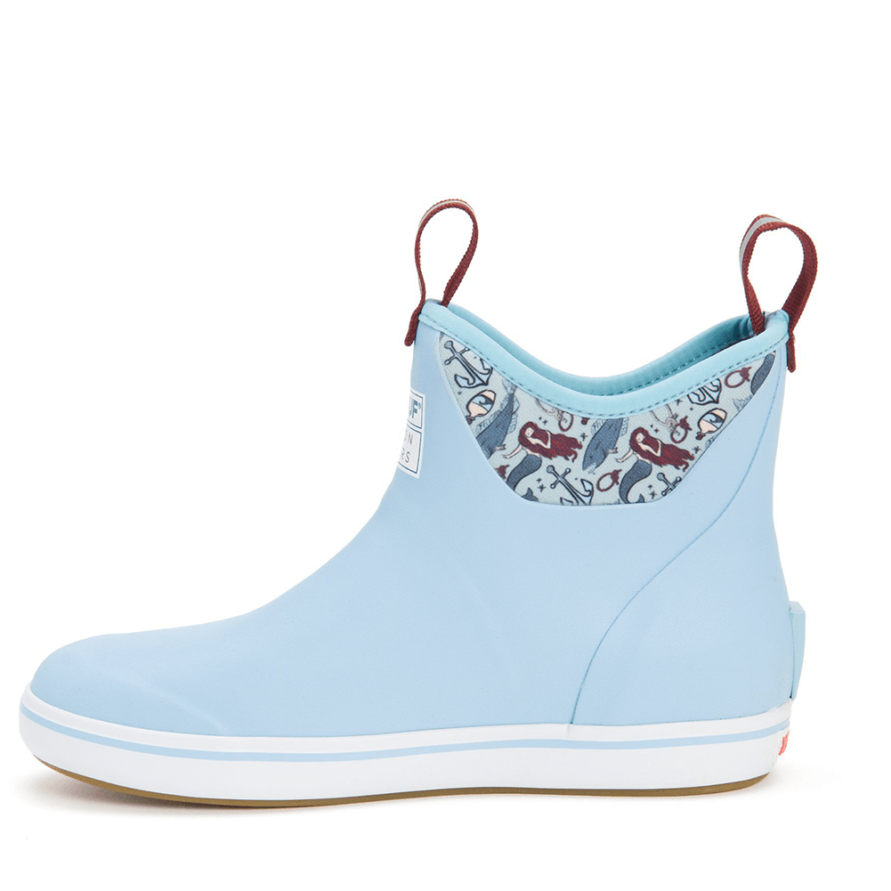 Xtratuf Women's 6" Boots W/ Salmon Sisters Mermaid Print