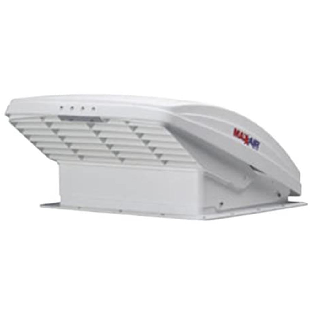 RV 10-Speed Fan w/Manual Opening & Rain Shield, MaxxFan Deluxe 0005100K White