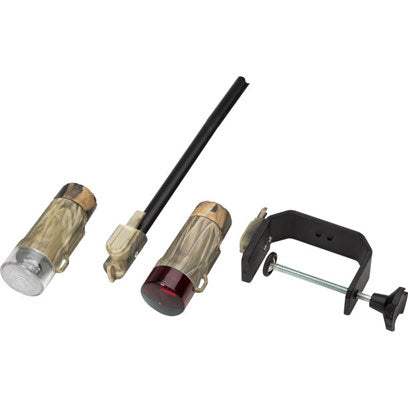 Attwood 14191-7 Camo C-Clamp Mount Portable LED Nav Light Kit With Threaded Pole