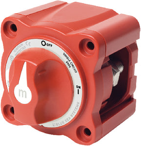 Blue Sea 6006 Battery Switch Mini On/Off w/Knob, Red