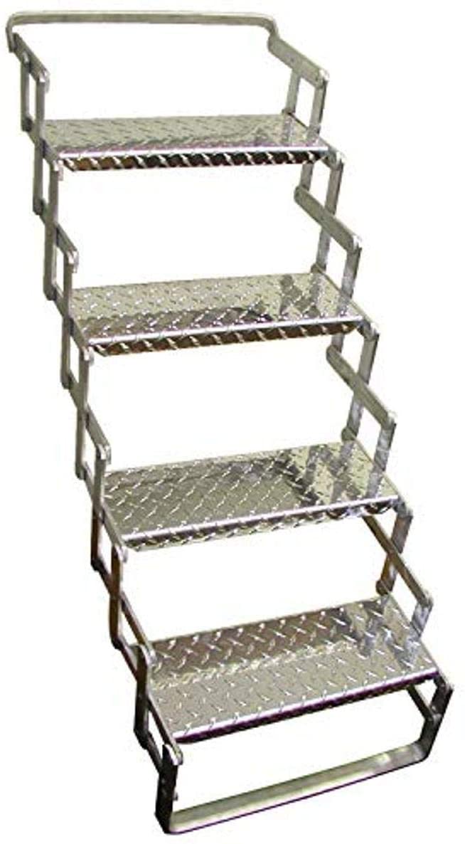 Aluminum Scissor Steps, 4-Step