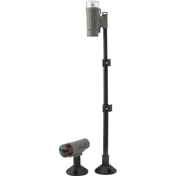 Attwood C-Clamp Mount Portable LED Nav Light Kit With Threaded Pole