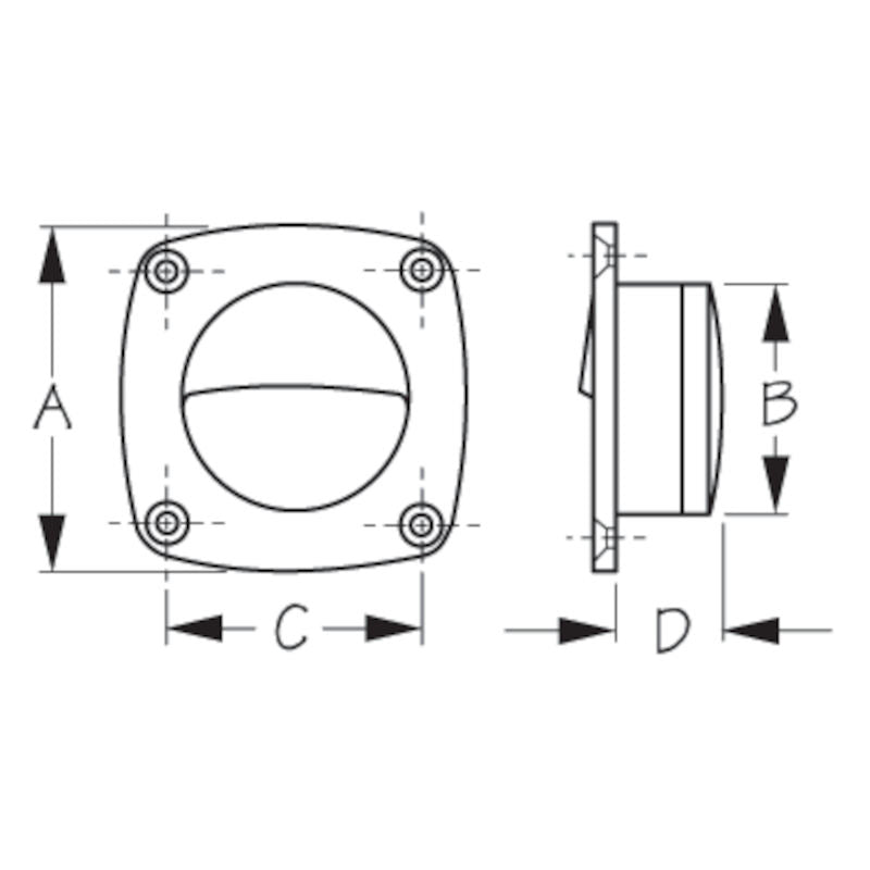 Sea-Dog LED Utility Lights, Surface Mount, Delrin, 2-3/16", 12v