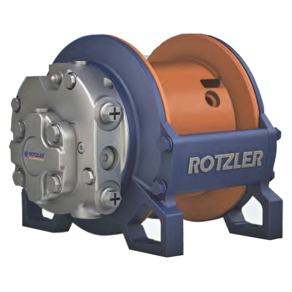 TI 2 Titan Planetary Hydraulic Hoist Winch, 5,900 lb Hoisting Force, GM036 Motor, SS Rope Fasteners, Black