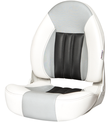 Tempress ProBax Orthopedic Boat Seat, White / Gray / Carbon