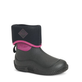 Open-Box Muck Child Hale Rain Boot, Black/Magenta Digi Terrain Fade, 7