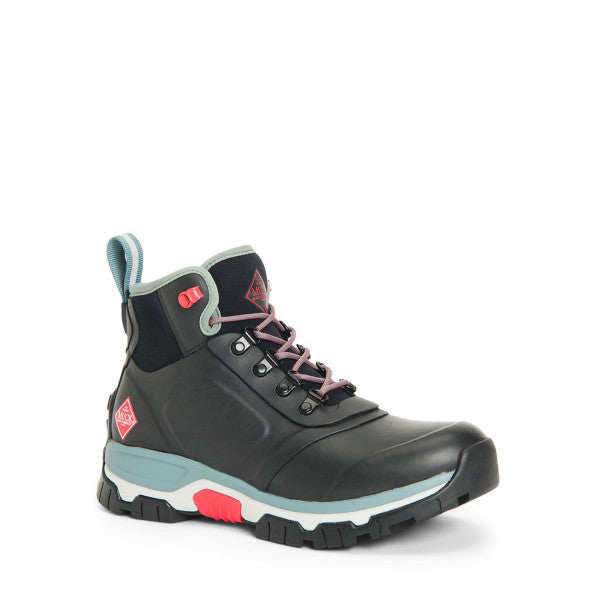 Open-Box Muck Women's Apex Lace Up Boot, Black, 5