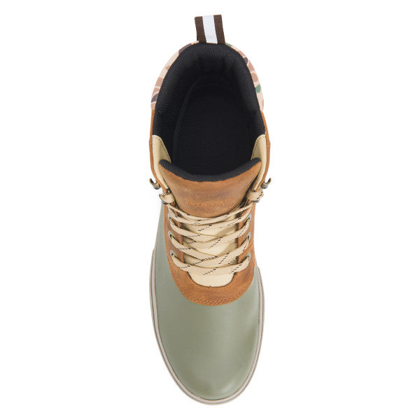 Xtratuf Men's Leather Ankle Deck Boot Lace Cathay Spice/Camo