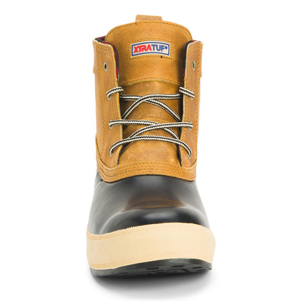 Open-Box Xtratuf Men's 6 In Legacy Lace Boot Black/Amber Gold 13