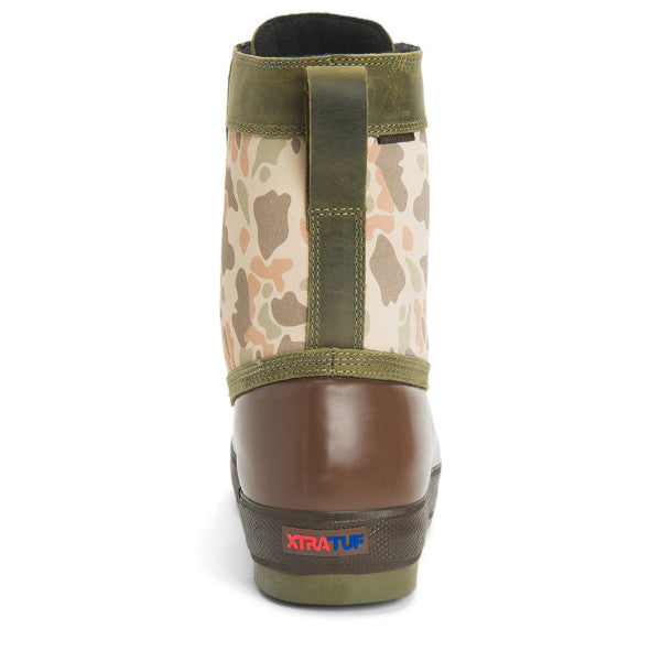 Open-Box Xtratuf Men's 8 In Legacy Lace Boot Brown/Duck Camo Insulated 12