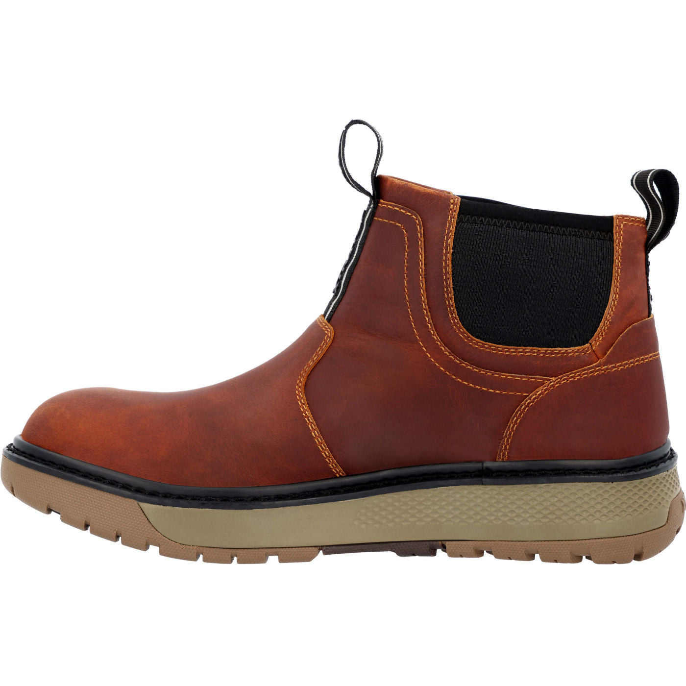 Open-Box Xtratuf Men's Bristol Bay Chelsea Boot Cathay Spice Orange 7.5
