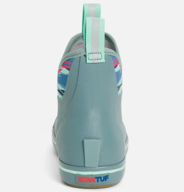 Xtratuf Women's 6" Ankle Deck Boot Trooper Blue/Beach Glass