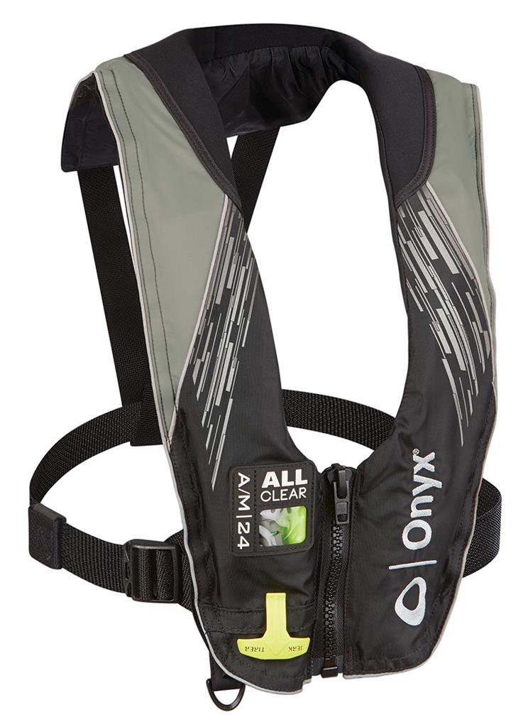 A/M-24 All Clear® Automatic / Manual Inflatable Life Jacket (PFD), Grey, 132200-701-004-21