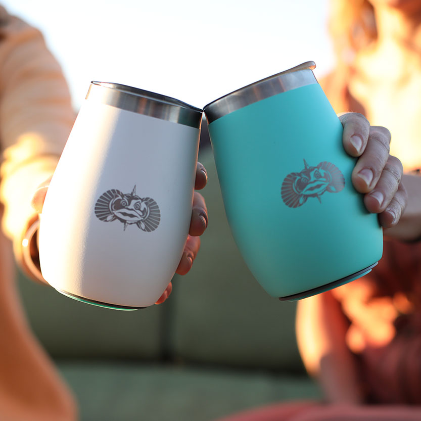 10 oz. Non-Tip Wine Tumbler, Graphite