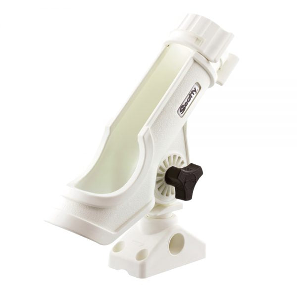 230 Powerlock Rodholder with 241 Side / Deck Mount, White
