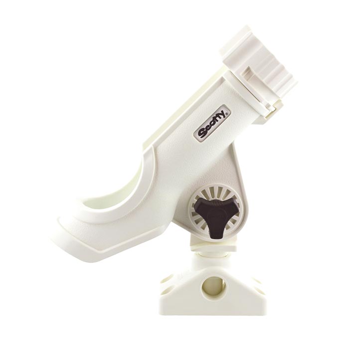 230 Powerlock Rodholder with 241 Side / Deck Mount, White