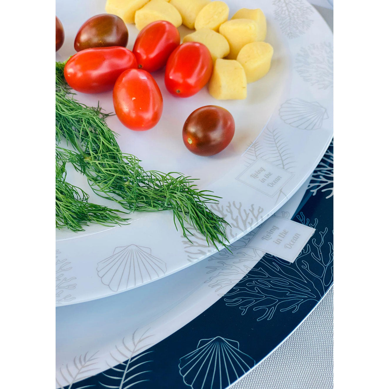 Oval Melamine Platter Set, Living, 2 Pcs