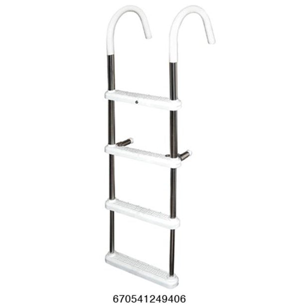 4-Step Gunwale 11" Hook Ladder Stainless Steel 316