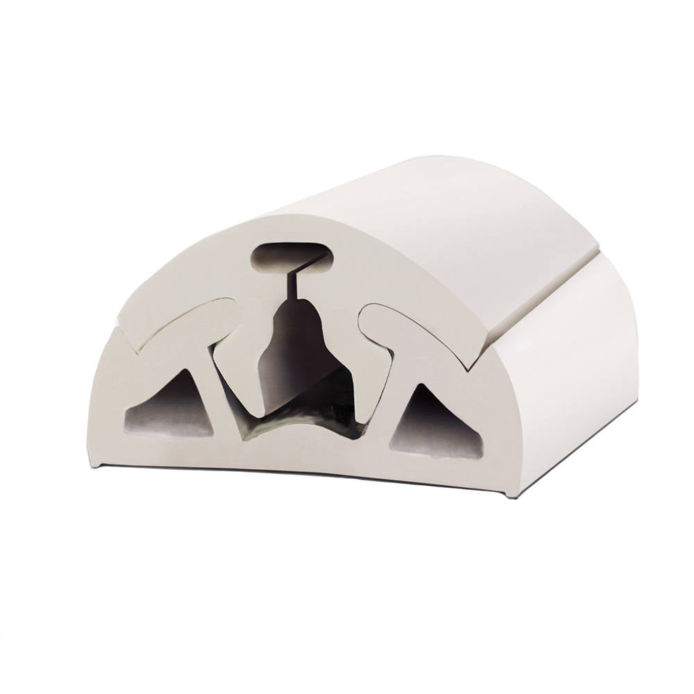 BINO 65 Rub Rail / Bumper, 2 Piece, 2-1/2", White, T130-115-005-W