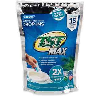 Camco TST Max Drop-Ins, Ocean Breeze, 15 per Bag