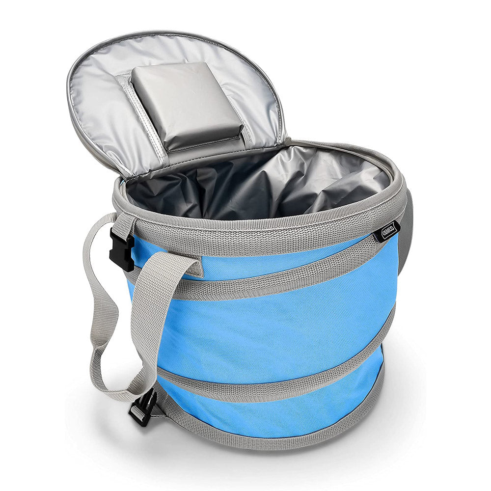 Camco Pop-Up Cooler, Blue, With Bottle Opener