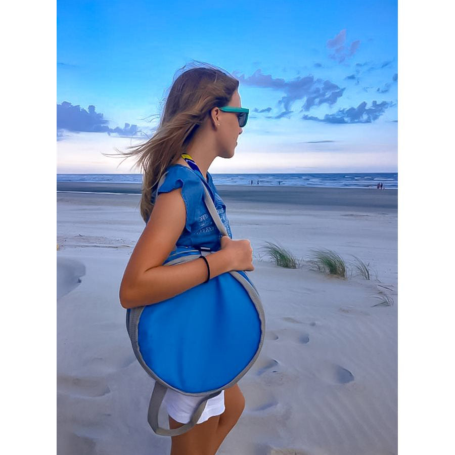 Camco Pop-Up Cooler, Blue, With Bottle Opener