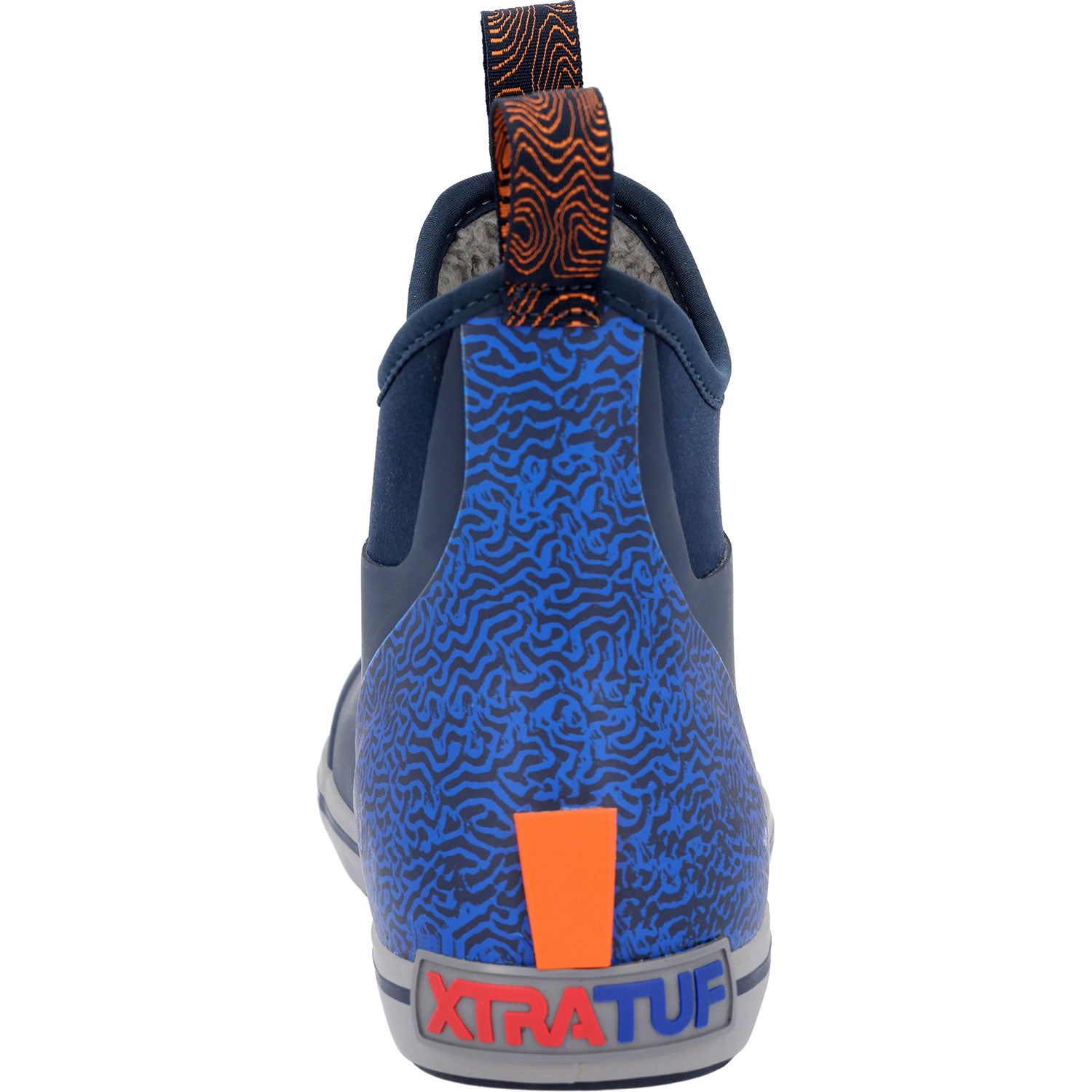 Men's 6 Inch Ankle Deck Boot Blue & Gray