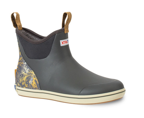 Men's 6 Inch Ankle Deck Boot Blue & Gray