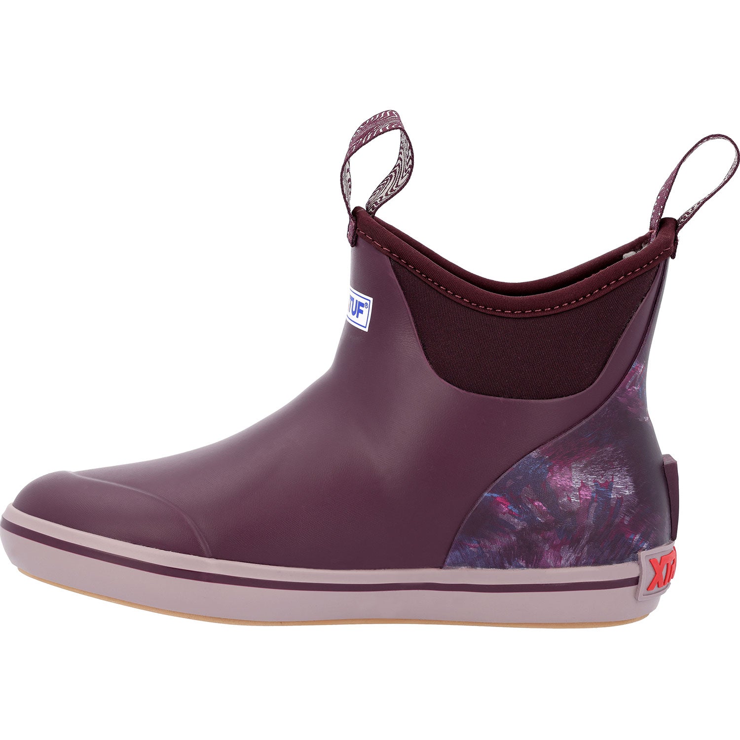 Xtratuf Women's 6 Inch Ankle Deck Boot, Purple & Stone Gray