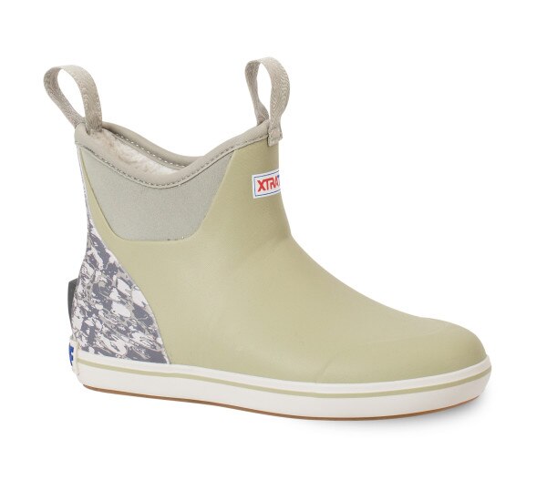 Xtratuf Women's 6 Inch Ankle Deck Boot, Purple & Stone Gray