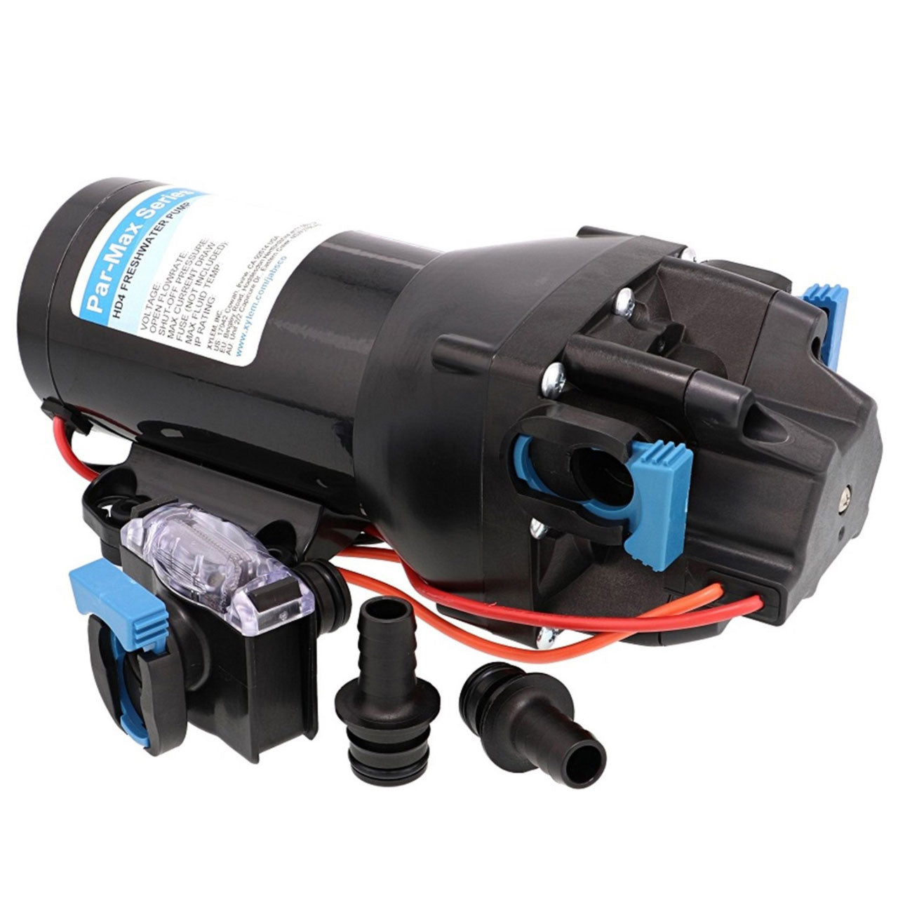 24V 4 GPM Par-Max HD4 Freshwater Pressure Pump, 40 PSI | Jabsco Q402J-115S-3A