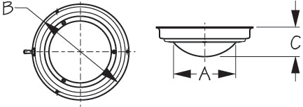 Dome Light Replacement Lens (Dome Light Not Included)