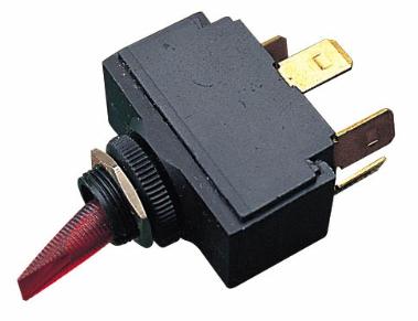 Illuminating Toggle Switch, On/Off/On