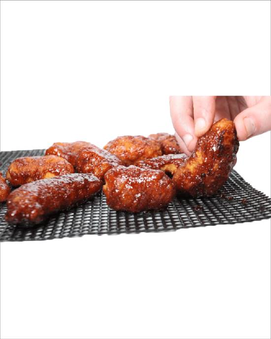 Black Non-Stick Silicone Mats, 4-Pack