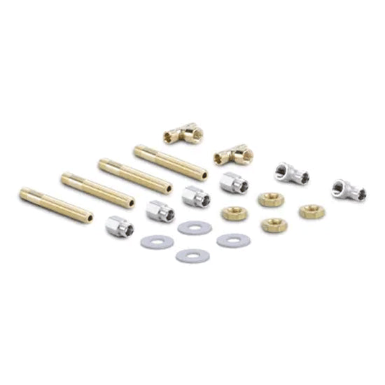Bulkhead Fitting Kit, 3 in Max, Twin Cylinder
