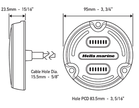 Apelo A2 Aluminum White / Blue Underwater Light