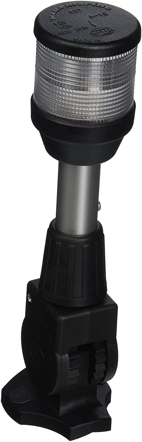 Hella Marine Model 2010 All Round Navigation Light 8" Fold Down, Black