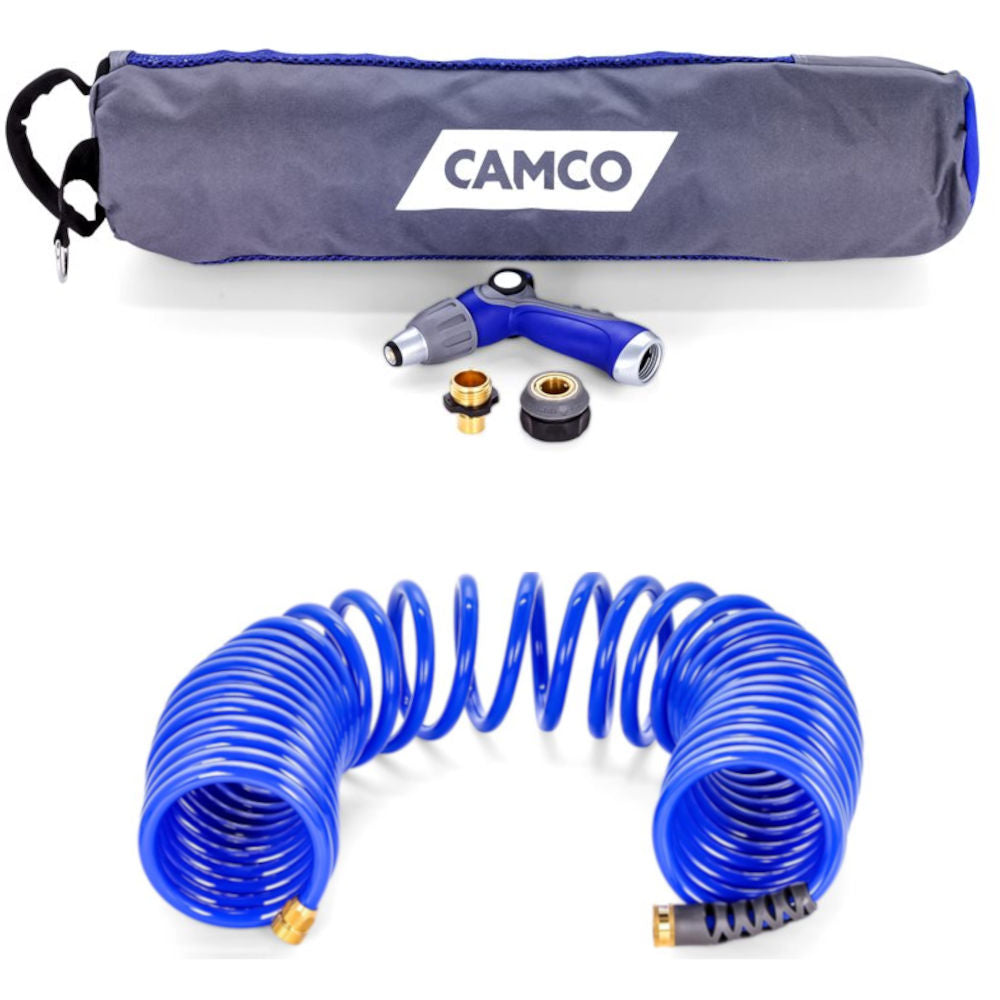 40-Foot Coiled Hose and Spray Nozzle Kit