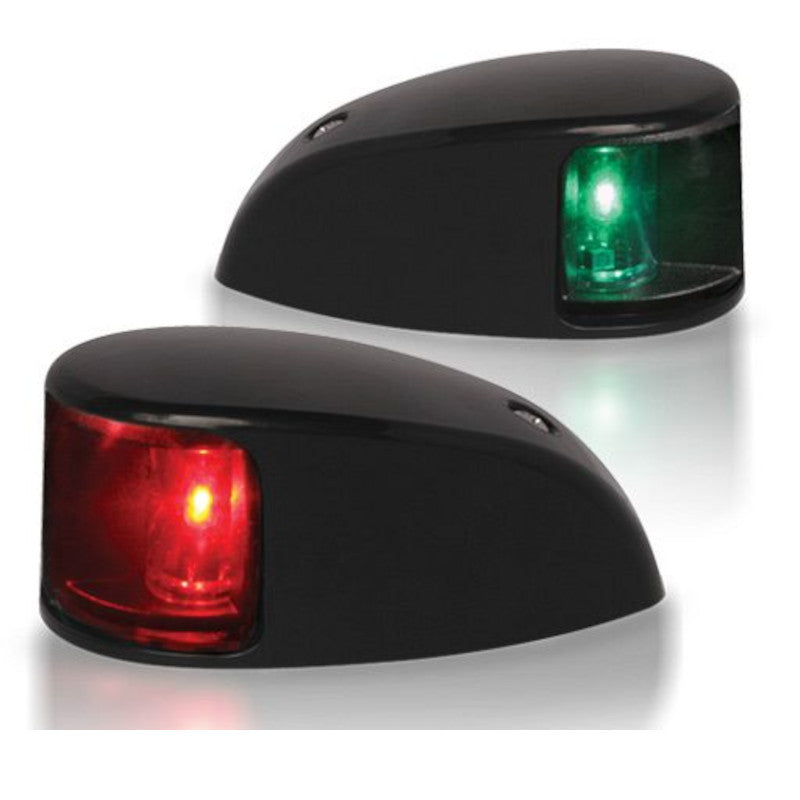 2NM NaviLED Deck Mount Port and Starboard Pair, Black