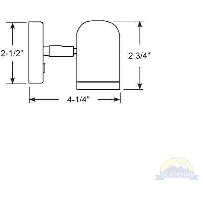 Scandvik Stainless Steel Cabin and Reading Light
