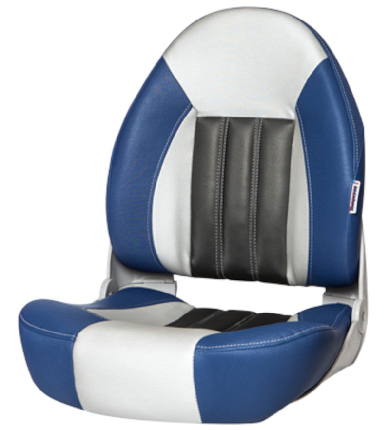 Tempress ProBax Orthopedic Boat Seat, Blue / Gray / Carbon