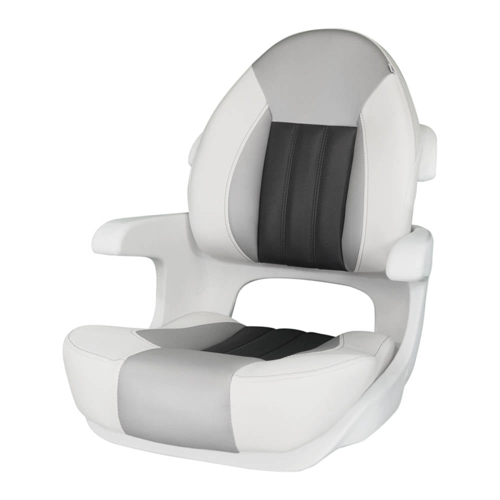 ProBax Captain's Seat, White/Gray/Carbon