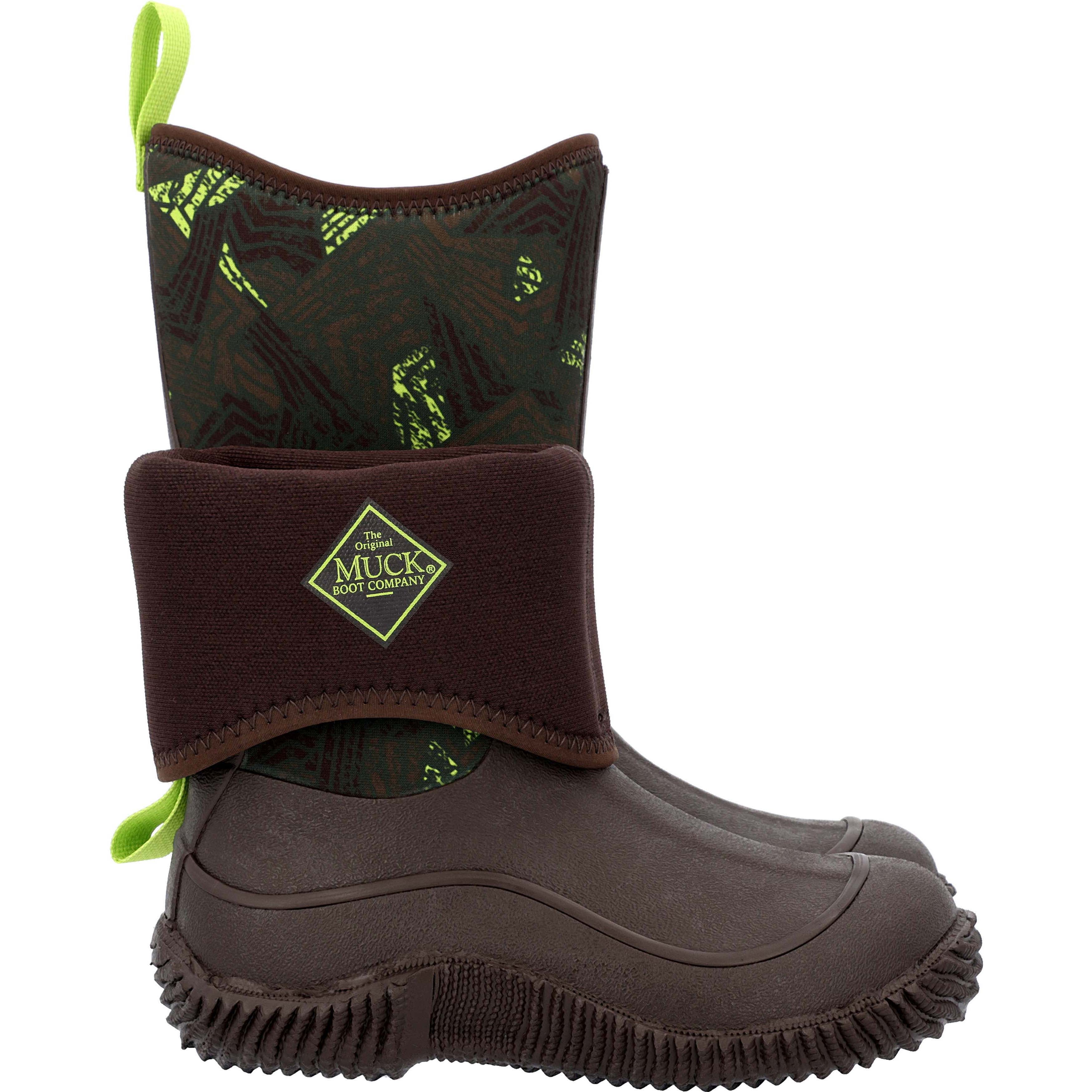 Muck Hale Rain Boot, Child / Youth, Bracken / Distressed Geo Print