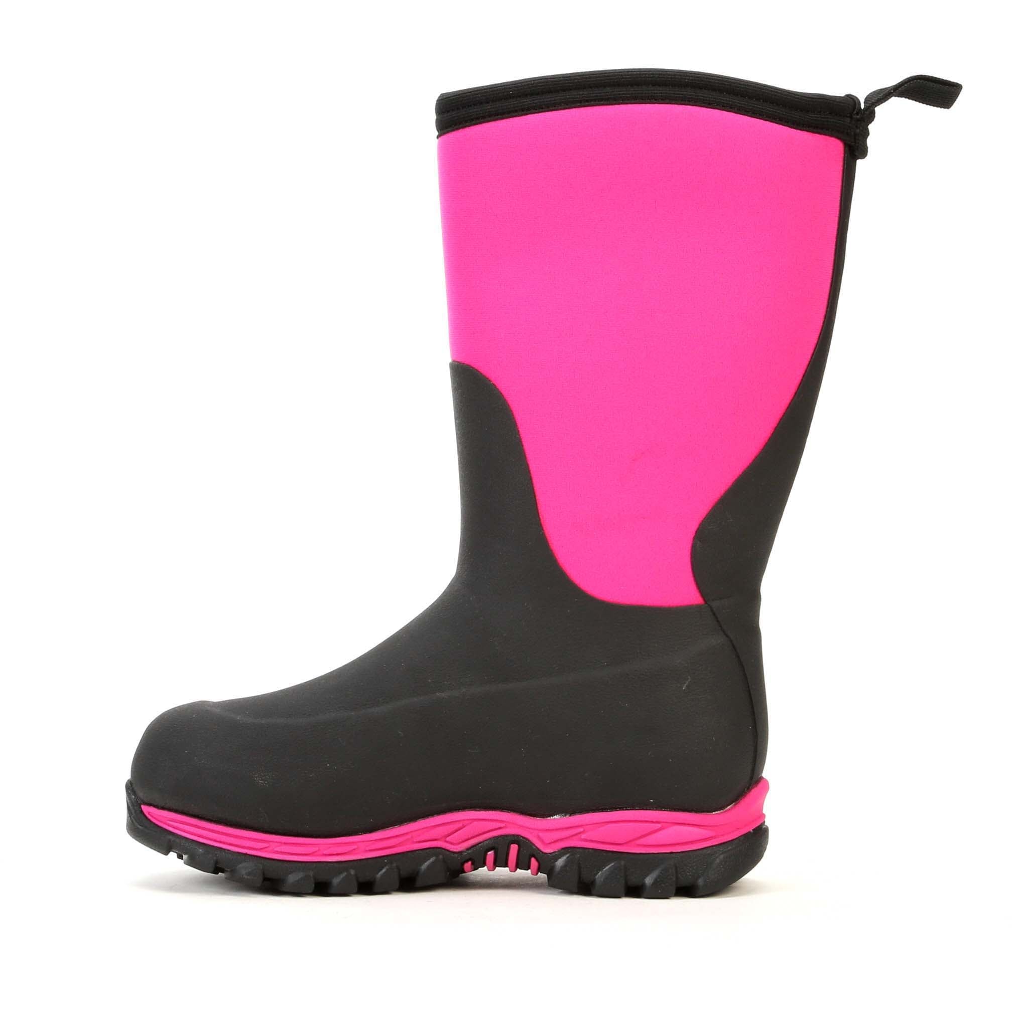 Muck Rugged II Snow Boot, Child / Youth Black / Pink