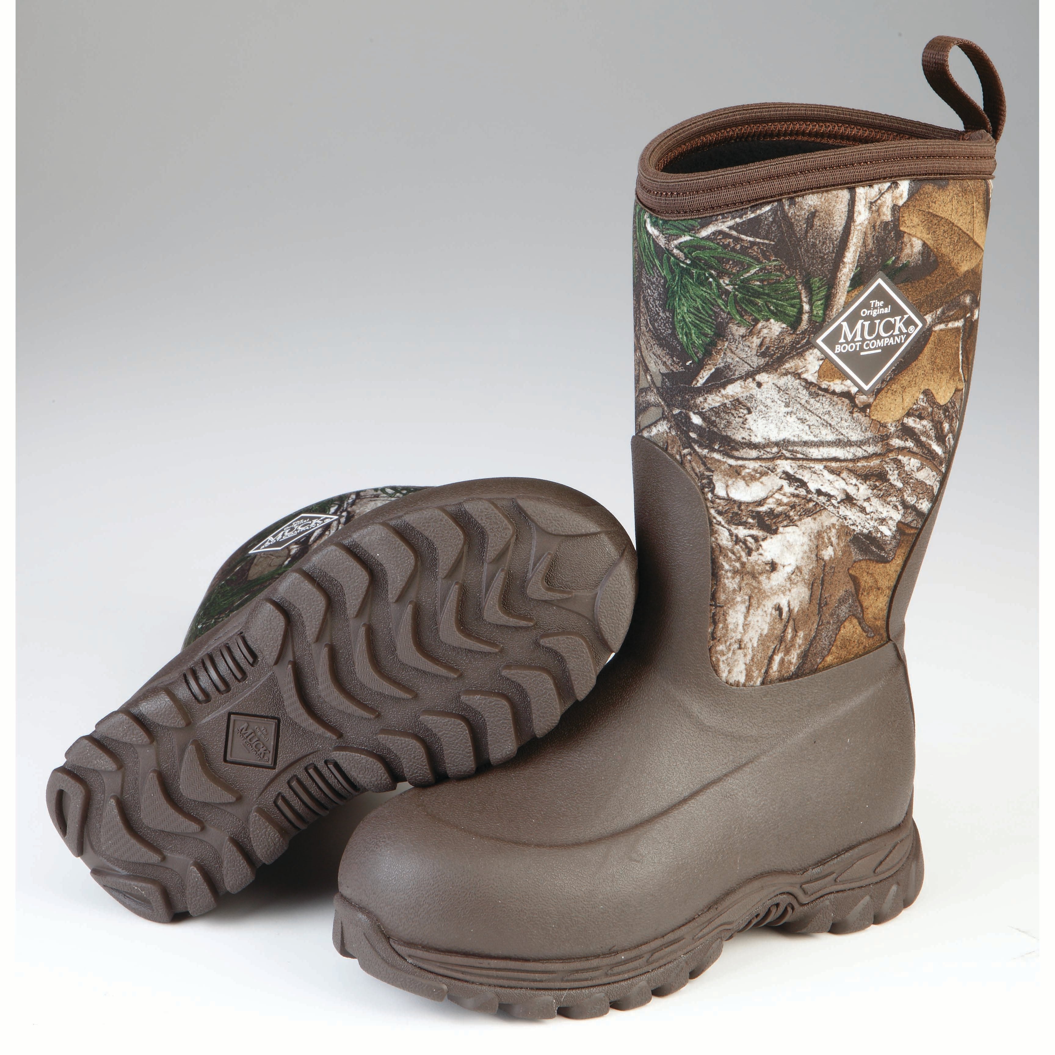 Muck Rugged II Rain Boot, Child / Youth Brown / Realtree EDGE