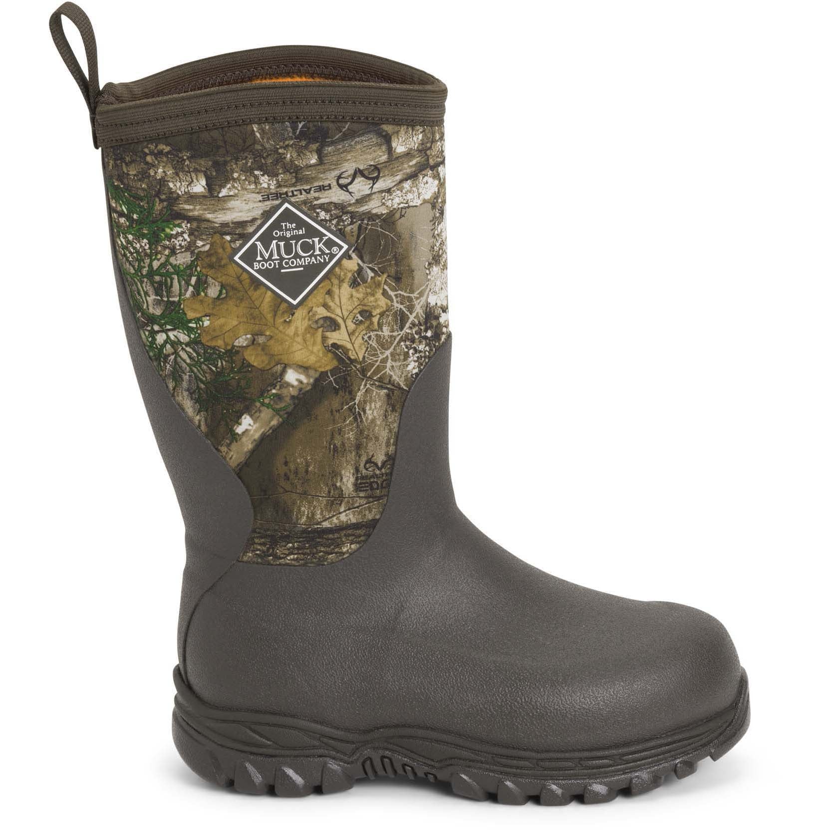 Muck Rugged II Rain Boot, Child / Youth Brown / Realtree EDGE